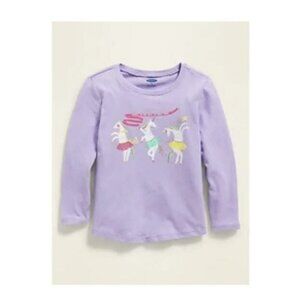Toddler Girl Dance To The Beat Of Your Heart Lilac Long Sleeve Tee Size 18-24M